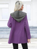 Zip Up Drawstring Hooded Trench Coat - Hovatok