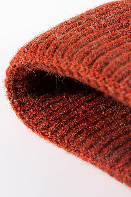 NEWYORK Patch Rib-Knit Cuffed Beanie - Hovatok