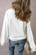 TEXAS Round Neck Dropped Shoulder Sweatshirt - Hovatok