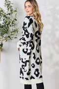 BiBi Leopard Open Front Cardigan - Hovatok