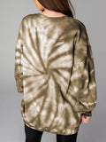 WEEKEND LOVER Graphic Tie-Dye Sweatshirt - Hovatok