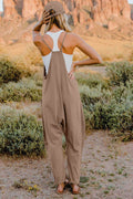 Double Take Full Size V-Neck Sleeveless Jumpsuit with Pockets - Hovatok