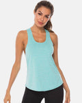 Full Size Scoop Neck Wide Strap Active Tank - Hovatok