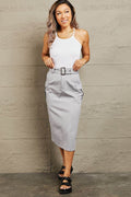 HYFVE Professional Poise Buckled Midi Skirt - Hovatok