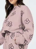 Floral Dropped Shoulder Sweatshirt and Shorts Set - Hovatok