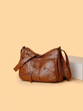 PU Leather Adjustable Strap Shoulder Bag - Hovatok