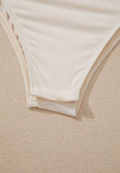 Sequin Surplice Long Sleeve Bodysuit - Hovatok