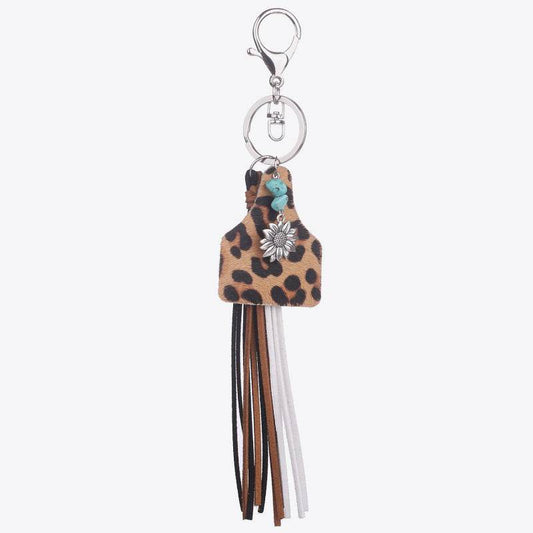 Turquoise Fringe Detail Key Chain - Hovatok