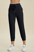 Basic Bae Full Size Air Scuba Drawstring High Waist Cropped Pants - Hovatok