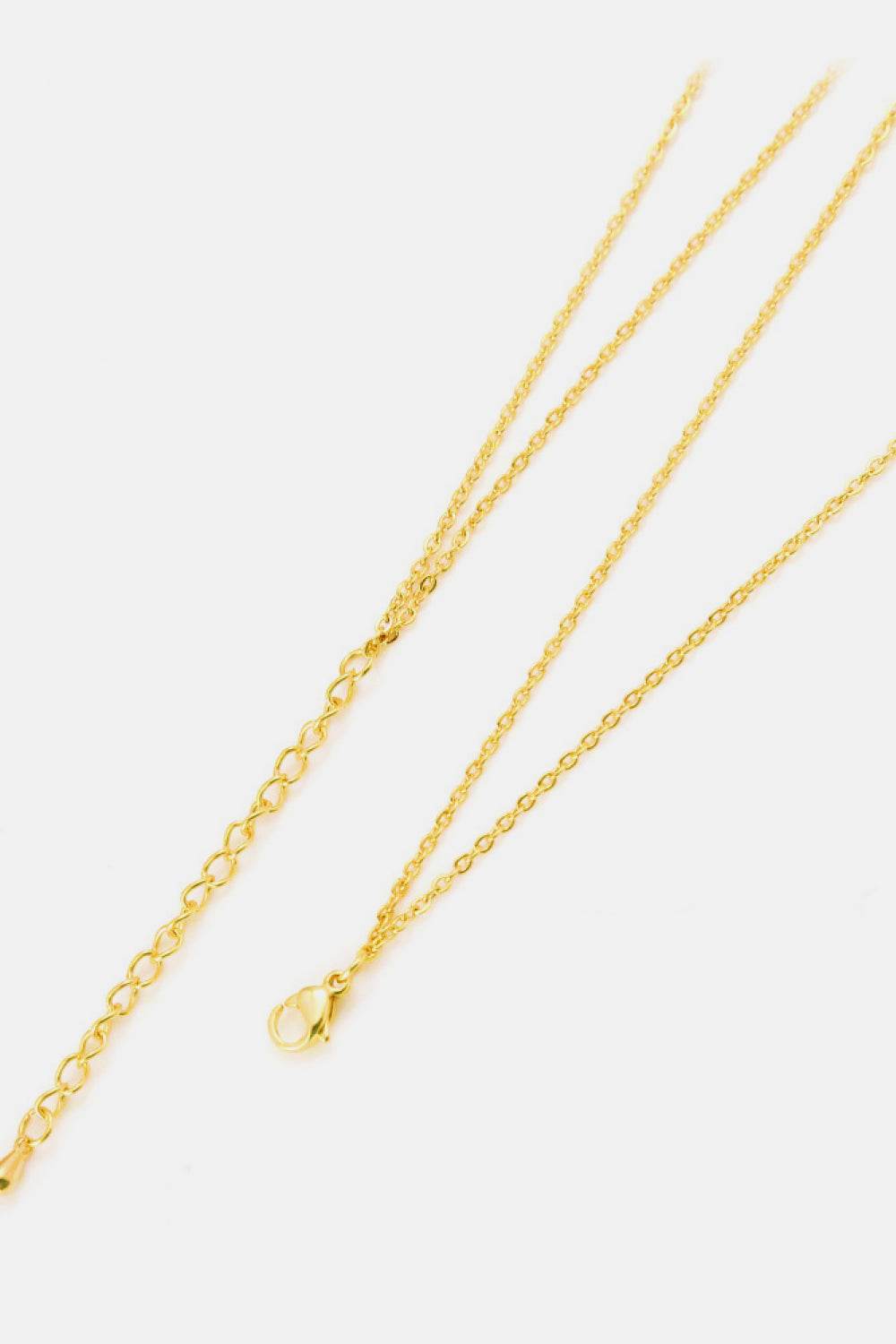 Linked Ring Pendant Chain Necklace - Hovatok