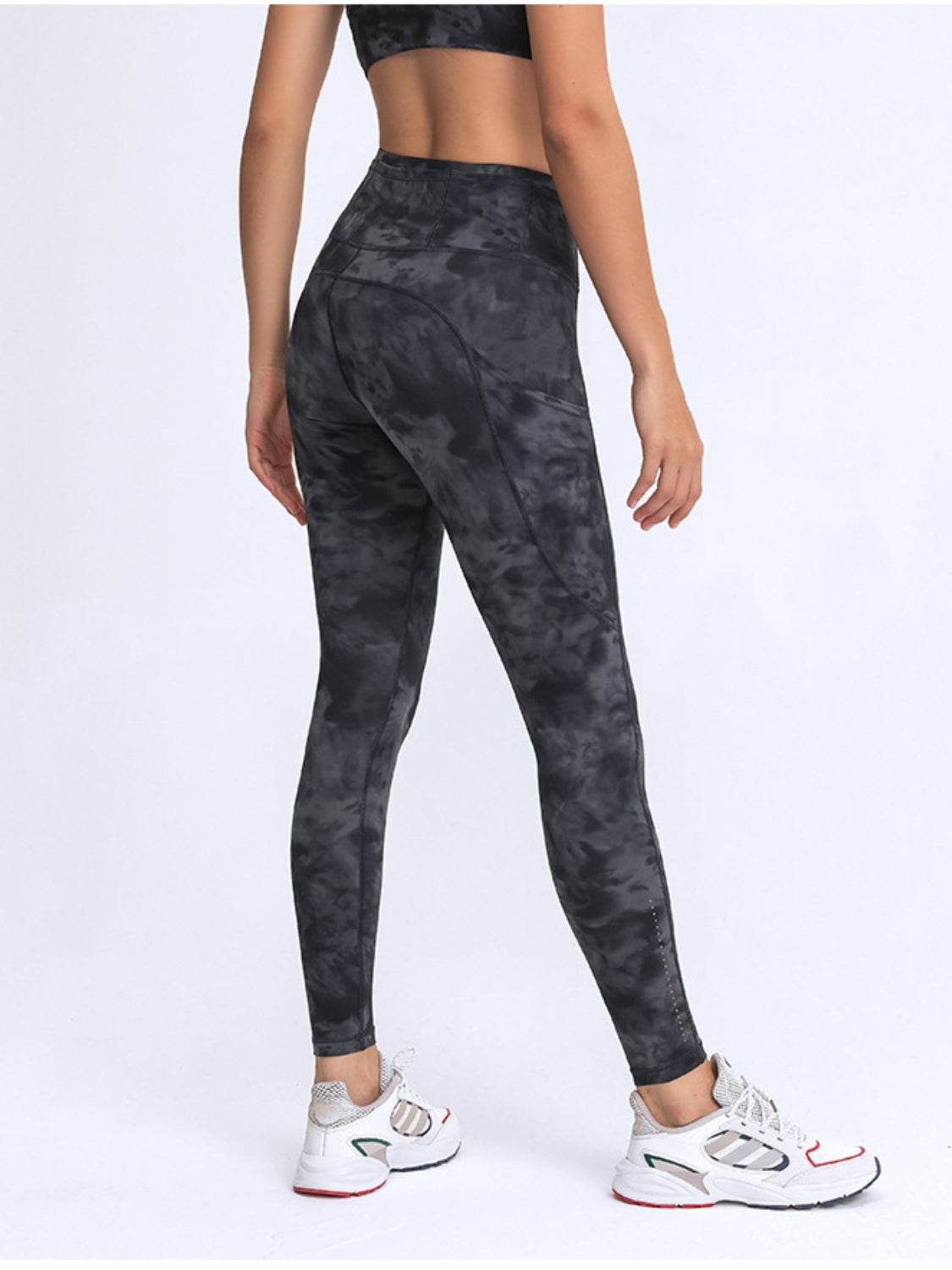 Millennia Wide Waistband Leggings with Pockets - Hovatok