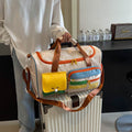Color Block Multi-Pockets Travel Bag - Hovatok