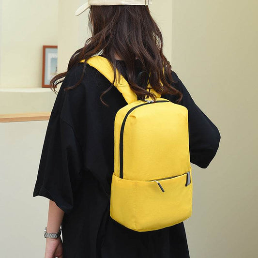 Solid Color Nylon Backpack Bag - Hovatok