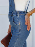 Raw Hem Denim Overall - Hovatok