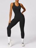 Basic Bae Sleeveless Cutout Racerback Active Jumpsuit - Hovatok