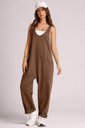 Lovelet Wide Strap Jumpsuit with Pockets - Hovatok