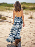 Tie-Dye Halter Neck Dress - Hovatok