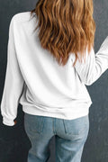 JOY Round Neck Long Sleeve Sweatshirt - Hovatok