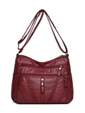 Adjustable Strap PU Leather Shoulder Bag - Hovatok