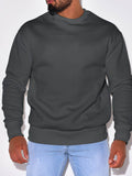 Men's Plus Size Round Neck Sweatshir - Hovatok