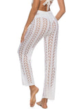 Cutout Drawstring High Waist Swim Pants - Hovatok