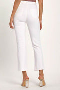 RISEN Full Size Distressed Cropped Straight Jeans - Hovatok