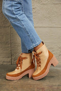 East Lion Corp Lace Up Lug Booties - Hovatok