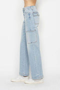 Judy Blue Full Size High Waist Straight Cargo Jeans - Hovatok
