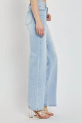 RISEN Full Size Wide Leg V Dipped Front Waist Jeans - Hovatok