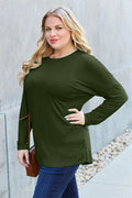 Basic Bae Full Size Round Neck Dropped Shoulder T-Shirt - Hovatok
