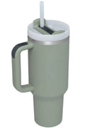 Stainless Steel Tumbler with Upgraded Handle and Straw - Hovatok