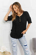 BOMBOM At The Fair Animal Textured Top in Black - Hovatok