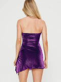 Slit Drawstring Sleeveless Wrap Dress - Hovatok