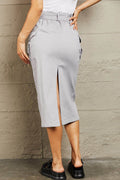 HYFVE Professional Poise Buckled Midi Skirt - Hovatok