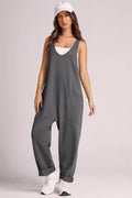 Lovelet Wide Strap Jumpsuit with Pockets - Hovatok