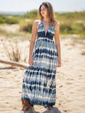 Tie-Dye Halter Neck Dress - Hovatok