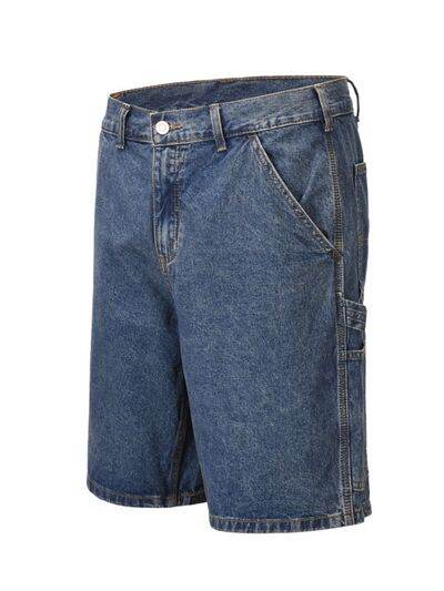 Men's Washed Denim Bermuda Shorts - Hovatok