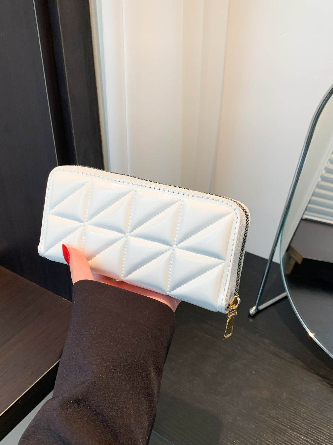 PU Leather Solid Color Wallet - Hovatok