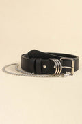 PU Leather Alloy Chain Belt - Hovatok
