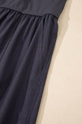 Cutout Square Neck Wide Strap Active Jumpsuit - Hovatok