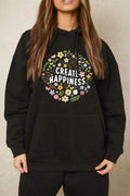 Simply Love Simply Love Full Size CREATE HAPPINESS Graphic Hoodie - Hovatok
