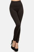 Yelete Seamless High Waist Fleece Leggings - Hovatok