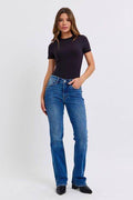 Judy Blue Full Size Run Mid-Rise Bootcut Jeans with Thermal Lining - Hovatok