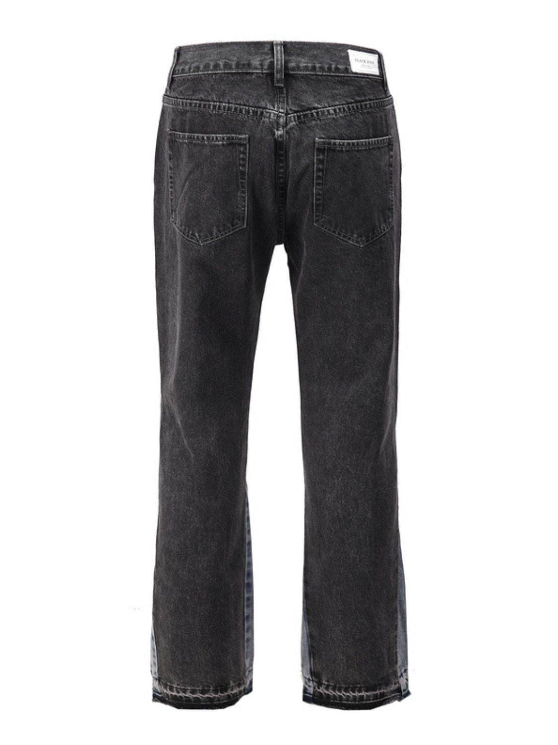 Men's Washed Bootcut Jeans - Hovatok