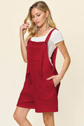 Double Take Full Size Texture Sleeveless Romper - Hovatok