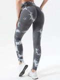 Tie-Dye High Waist Active Leggings - Hovatok