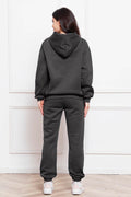 Drop Shoulder Long Sleeve Hoodie and Pants Set - Hovatok