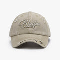 Embroidered Letter Cotton Baseball Cap - Hovatok