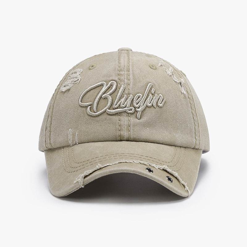 Embroidered Letter Cotton Baseball Cap - Hovatok