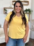 Basic Bae Bamboo Full Size V-Neck High-Low T-Shirt - Hovatok